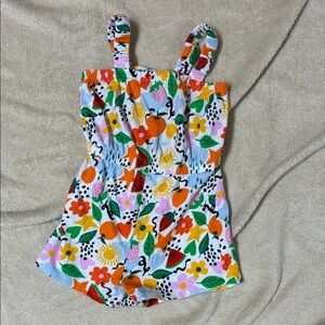 Colorful Floral Print Romper